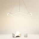 LED Chandelier: Wavy Ring Nordic Style Lighting by Ljojo