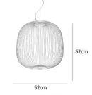 Ljojo Iron Pendant Light Modern Chandelier Living Dining Room Home Decoration
