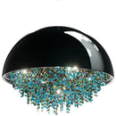 Ljojo Modern Crystal Glass Ceiling Chandelier for Home Living Room Bedroom Study Lighting
