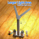 Ljojo LED Desk Lamp: Dimmable 2 Heads, 180° Rotate, Foldable, Eye Protection