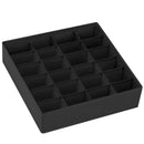 Ljojo™ 24-Compartment Fabric Storage Box: Foldable Stackable Organizer for Socks, Ties, Underwear