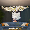 Luxury Ginkgo Leaf Chandelier Pendant Lamp for Living Room by Ljojo