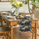Ljojo 3D Effect Floral Table Runner for Farmhouse Dining Decor