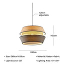 LED Chandelier Modern Wabi Sabi Wicker Pendant Lamp by Ljojo