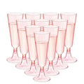 Ljojo 150ml Disposable Champagne Flutes Clear Toasting Glasses for Weddings