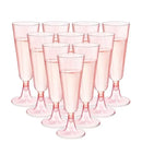 Ljojo 150ml Disposable Champagne Flutes Clear Toasting Glasses for Weddings
