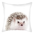 Hedgehog Print Pillow Cover for Home Sofa Decor 45X45cm - Ljojo