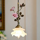 French Style Pendant Light Atmosphere Rose Blossom Retro Art Home Pendant Light by Ljojo