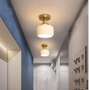 Ljojo LED Ceiling Light: Modern Style, Copper Ceramic, Indoor Home Lighting