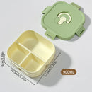 Ljojo Divided Lunch Box: Leakproof Portable Container for Salad, Fruit, and Bento