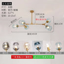 Modern Glass Chandelier Pendant Lamp Hanging Light for Dining Room Kitchen by Ljojo.