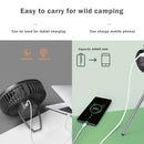 Ljojo 10000mAh Portable Camping Fan with Power Bank and LED Lighting