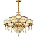 Crystal Chandelier Pendant Lamp for Living Room Home Decoration Luxury Romantic Dining Bedroom Ljojo