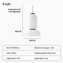 Chinese Paper Lantern Chandelier LED Light Fixture by Ljojo - Handmade Art Decor for Bedroom & Dining Room