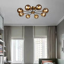 LED Ceiling Lamp Stylish Bubble Glass Flower Pendant Light by Ljojo for Home Decor