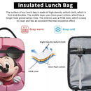 Ljojo Mickey Mouse Insulated Lunch Bag - Portable Thermal Food Container