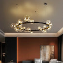Ljojo Minimalist Glass Ball Pendant Light for Nordic Living Room, Bedroom, and Dining Room
