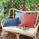Ljojo 45x45cm Christmas Red Waterproof Pillowcase Farmhouse Cushion Covers