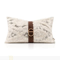 Ljojo Light Luxury Wool Blend Splicing Waist Pillow