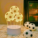 3D Football Night Light USB Sports Decoration Creative Table Lamp Home Decor Ljojo
