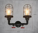 Ljojo Industrial Metal Wall Lamp: Postmodern Led Chandeliers for Living Room & Bedroom
