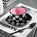 Ceramic Coffee Mug Set Creative Hand-painted Tea Cup with Saucer by Ljojo