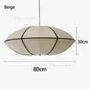 Ljojo Wabi Sabi Silk Lantern Pendant Light LED Chandelier for Living Room & Bedroom