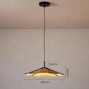 Ljojo LED Walnut Pendant Light Chandelier for Bedroom and Study Room Home Decor