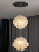 Modern Luxury Shell Chandelier LED Glossy Ceiling Lamp Home Decoration for Living Room by Ljojo