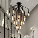 Ljojo Modern American LED Chandelier | Industrial Style Living Room Bedroom Decor Lighting