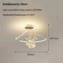 Ljojo Stylish Minimalist LED Ceiling Lamp Chandelier Elegant Home Decor Lighting Fixture for Bedroom Dining Room