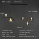 Nordic Glass Ball Pendant Lights: Long LED Chandeliers by Ljojo