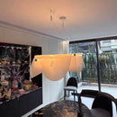 LED Chandelier White Acrylic 3000K Modern Art Deco Parlor Dining Room Bedroom Light by Ljojo