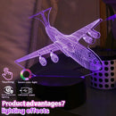 Aircraft LED Acrylic Night Light for Aviation Enthusiasts | Decorative Jet Engine Atmosphere Light by Ljojo
