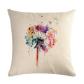 Ljojo Linen Pillowcase: Soft Printed Cover for Sofa, Car, or Home Décor