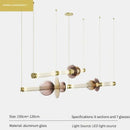 Nordic Design Glass Chandelier Pendant Lamp for Bedroom | Modern Home Decor Lighting by Ljojo