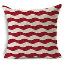 Geometric Linen Seat Cover 45x45cm for Home Decor - Ljojo