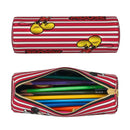 Ljojo Mickey Mouse & Minnie Leather Pencil Case: Big Capacity Office & Cosmetic Holder