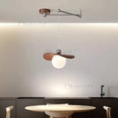 Ljojo Displaceable Cream Style Dining Table Led Lights with Swing Arm Chandelier