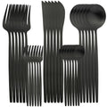 Ljojo 30-Piece Stainless Steel Matte Gold Cutlery Set & Tableware Kit