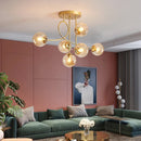 Ljojo Luxury Magic Bean Glass Chandelier Pendant Light LED for Home Decor