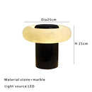 Ljojo Marble Table Lamp: Minimalist Modern Luxury Stone Light for Bedroom or Hotel