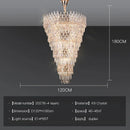 Crystal Villa Chandelier Long Stairway Light Luxury Modern Ljojo