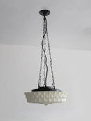 Ljojo Milk White Glass LED Pendant Light - Retro Ceiling Lamp