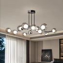 Ljojo LED Staircase Chandeliers for Living Room Indoor Lighting