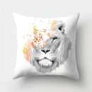 Ljojo Lion Tiger Head Pillowcase for Home Decor - Soft and Stylish Animal Cushion Cover