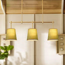 American Restaurant Modern Chandelier | Three-headed Wrought Iron Dining Room Lamps by Ljojo