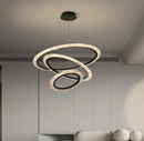 Luxury Nordic Multi-Ring Metal LED Pendant Lights for Hotel Villa | Ljojo