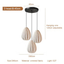 Ljojo Wabi-sabi Fabric Art LED Pendant Light for Dining Room Home Decor