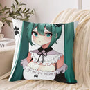 Ljojo 40*40 Hatsune Miku Pillow Cover Set for Stylish Bed Decor